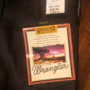 WRANGLER MEN'S WRANCHER DRESS JEANS - Brown - 32 w x 30 l